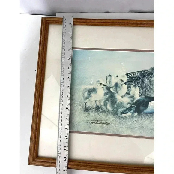 VTG Annette Hartzell Duck with Chicks Signed 257/950 1986 Signed Print Frame - Picture 10 of 10
